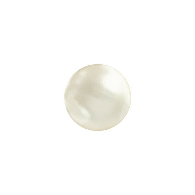 Vintage Ivory Abstract Pearlescent Shank Back Plastic Button - 20L/12.5mm