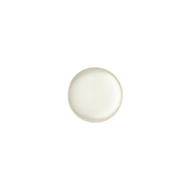 Vintage Ivory Pearlescent Flat Shank Back Plastic Button - 18L/11.5mm