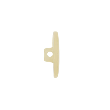 Vintage Ivory Abstract Pearlescent Shank Back Plastic Button - 30L/19mm Folded