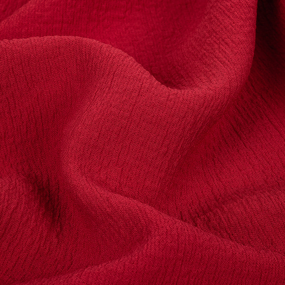 Rose Stretch Creped Double Cloth Detail