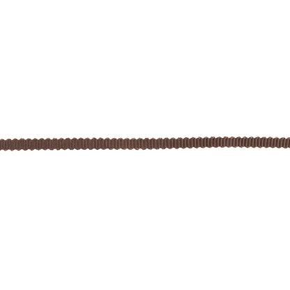 Deep Brown Petersham Grosgrain Ribbon - 0.125" Detail