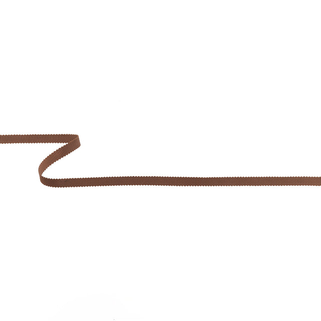 Aztec Brown Petersham Grosgrain Ribbon - 0.25"