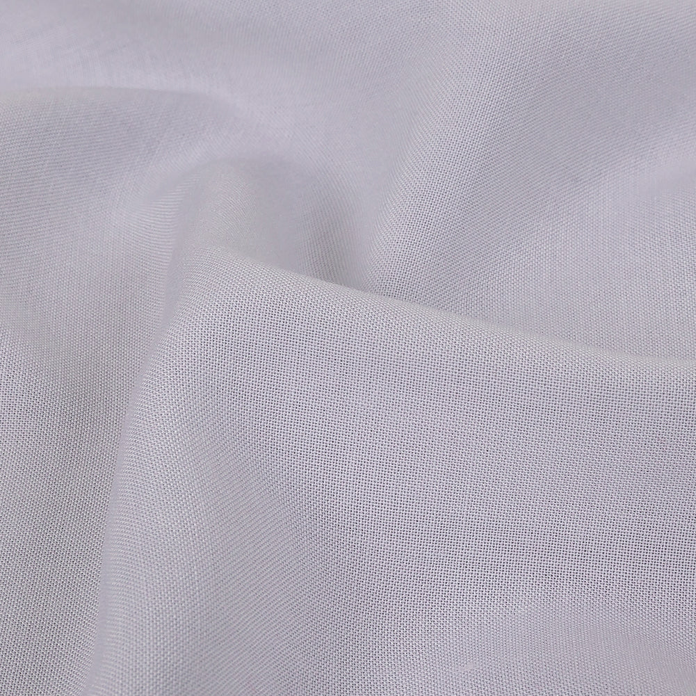 Caldwell White Ultra Soft Sustainable Rayon Poplin - Detail