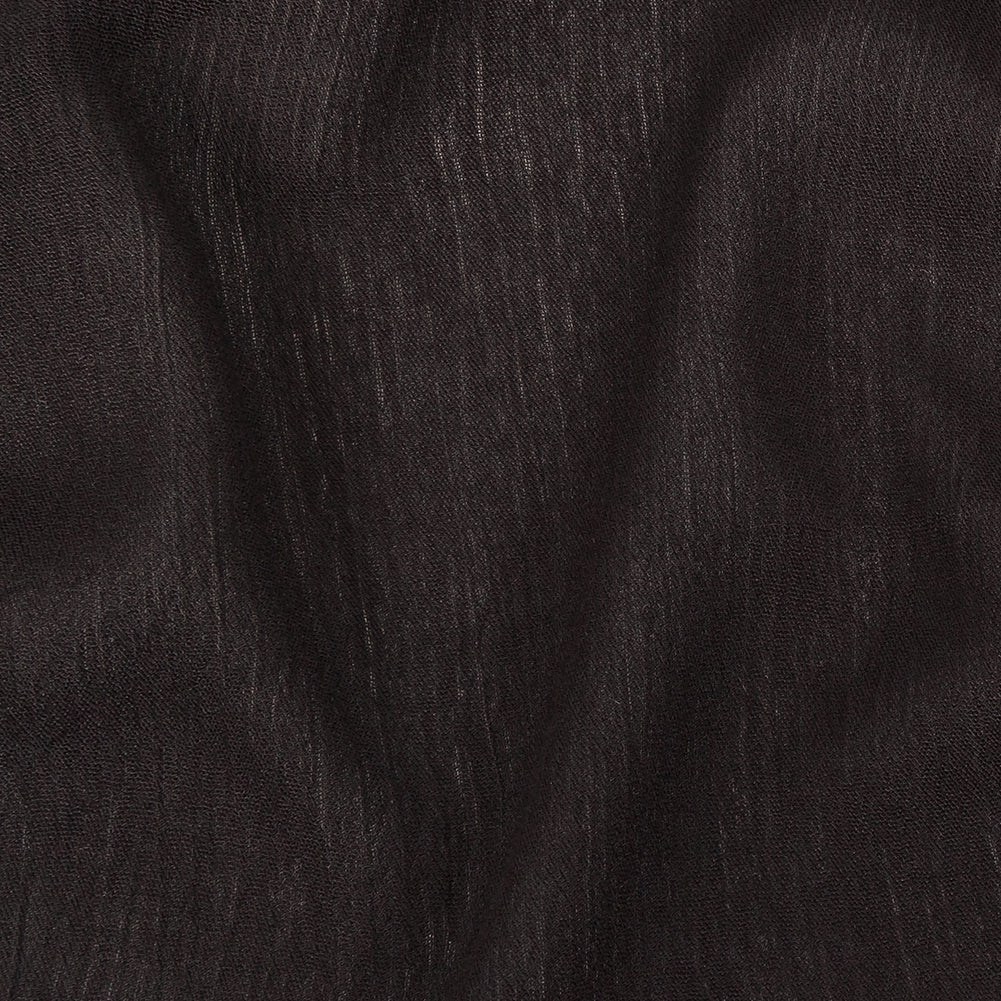 Crinkled Sustainable Rayon Gauze - Black - Wilmette Collection