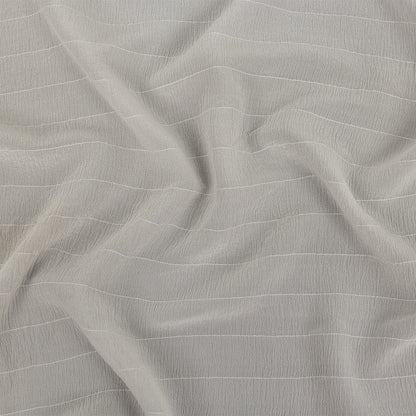 Famous Australian Designer Sugar Swizzle Crinkled Silk Crepe with Tonal Woven Stripes