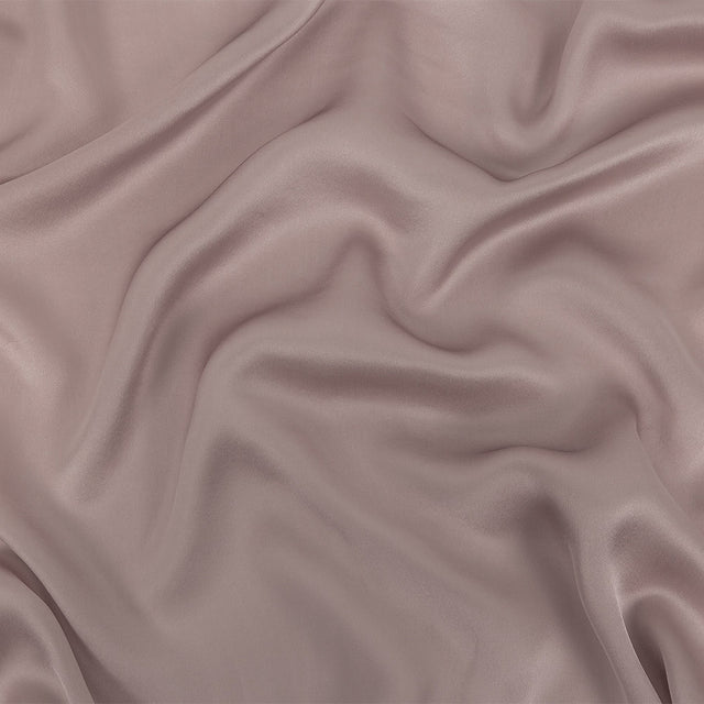 Famous Australian Designer Lilac Satin-Faced Silk Chiffon