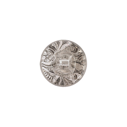 Vapor Translucent Floral Shank Back Glass Button - 22L/14mm Detail