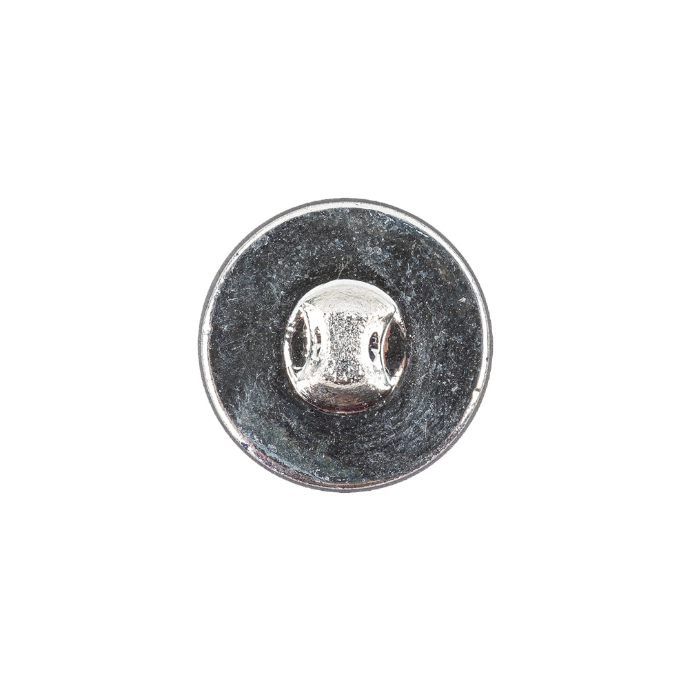 Cobalt Translucent Floral Shank Back Glass Button - 28L/18mm Detail