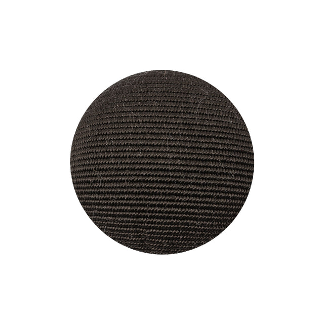 Turkish Coffee Ottoman Fabric Covered Domed Cotton Blend Sew On Button - 38L/24mm