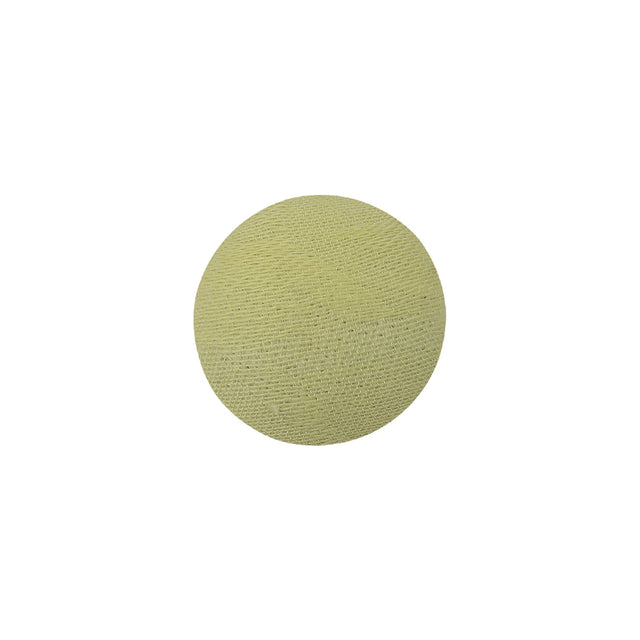 Young Wheat Jacquard Fabric Covered Domed Cotton and Metal Sew On Button - 24L/15mm