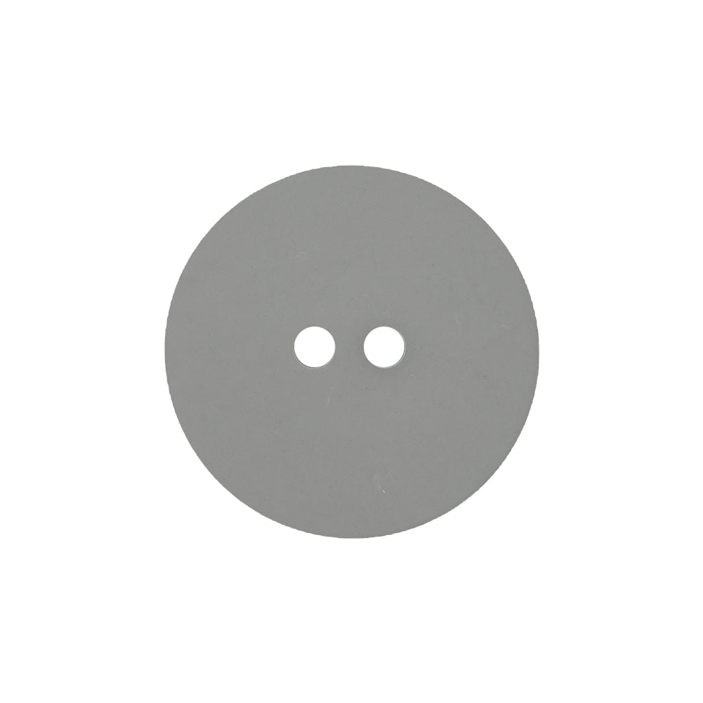 Silver Mirror Backed Two Hole Smooth Top Button - 36L/23mm Detail