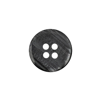 Smoke Iridescent Four Hole Smooth Top Plastic Button - 28L/18mm Detail