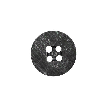Smoke Iridescent Four Hole Smooth Top Plastic Button - 28L/18mm