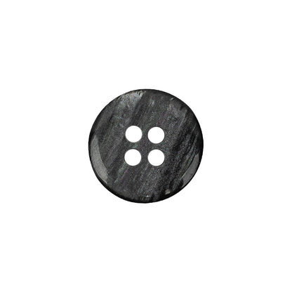 Smoke Iridescent Four Hole Smooth Top Plastic Button - 24L/15mm Detail