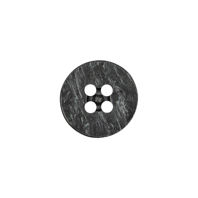 Smoke Iridescent Four Hole Smooth Top Plastic Button - 24L/15mm
