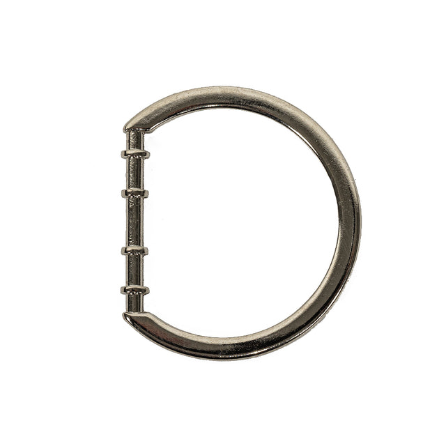 Nickel Cast Metal Rounded D-Ring - 25mm