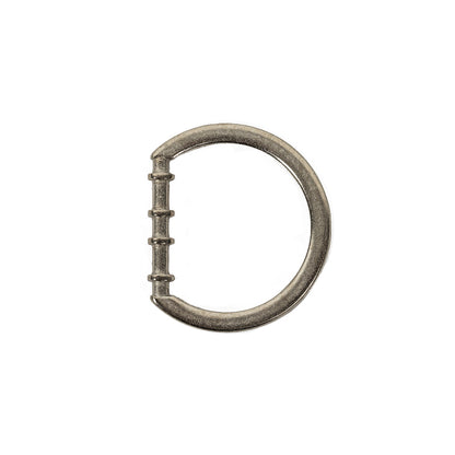 Matte Nickel Cast Metal Rounded D-Ring - 20mm