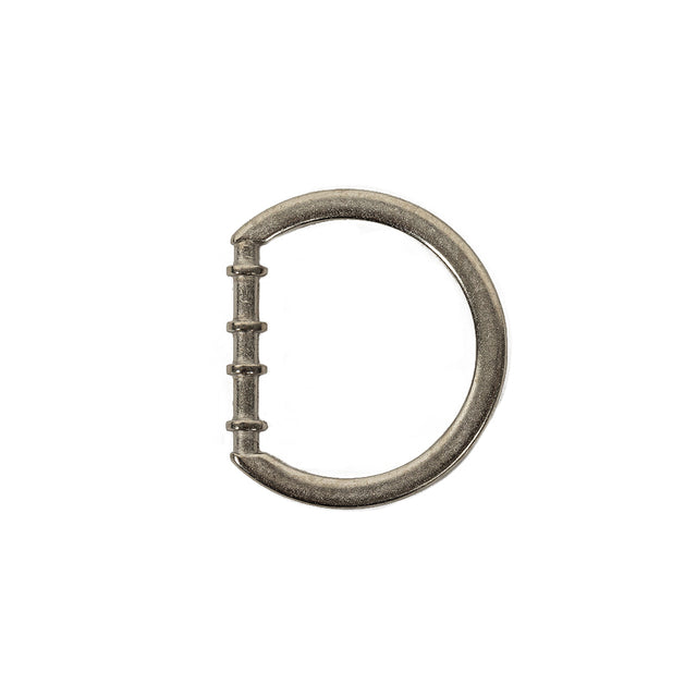 Matte Nickel Cast Metal Rounded D-Ring - 20mm