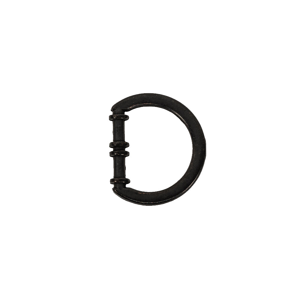 Carbon Cast Metal Rounded D-Ring - 15mm