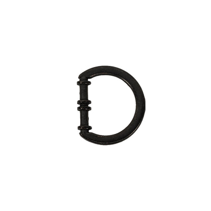 Carbon Cast Metal Rounded D-Ring - 15mm