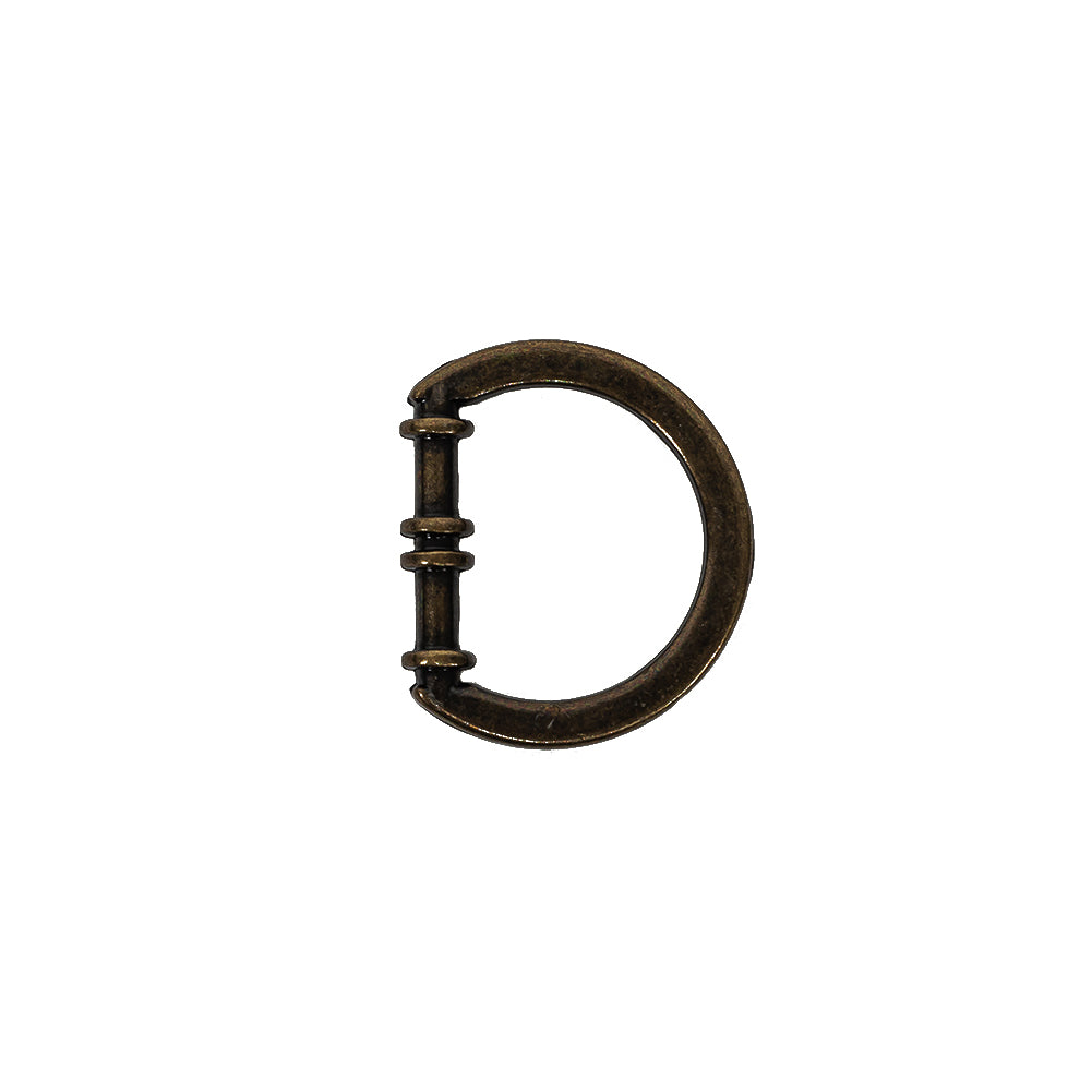 Bronze Cast Metal Rounded D-Ring - 15mm