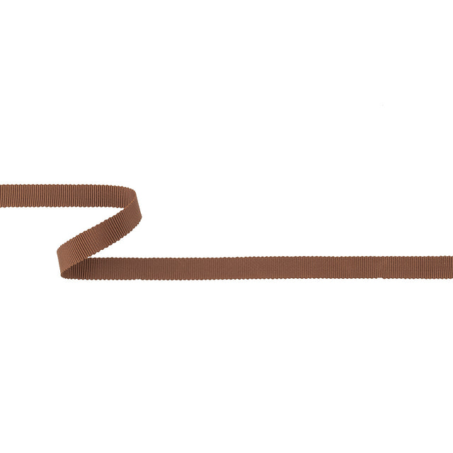 Aztec Brown Petersham Grosgrain Ribbon - 0.4375"