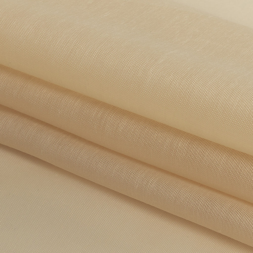 Polyester Batiste Double Wide 117" - Biscuit - Diot Collection - Folded