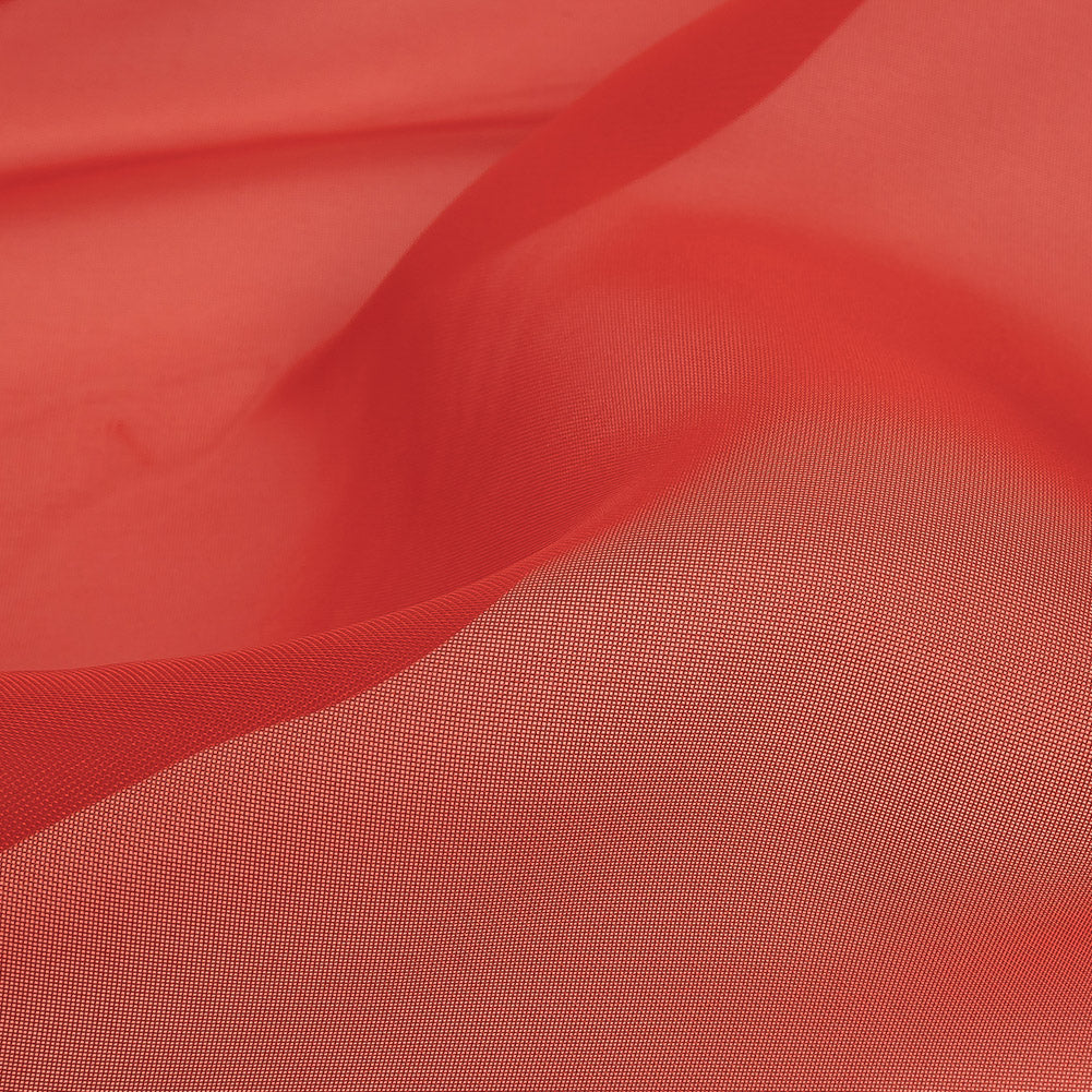 Polyester Voile Double Wide 118" - Valentine Red - Arcalod Collection - Detail