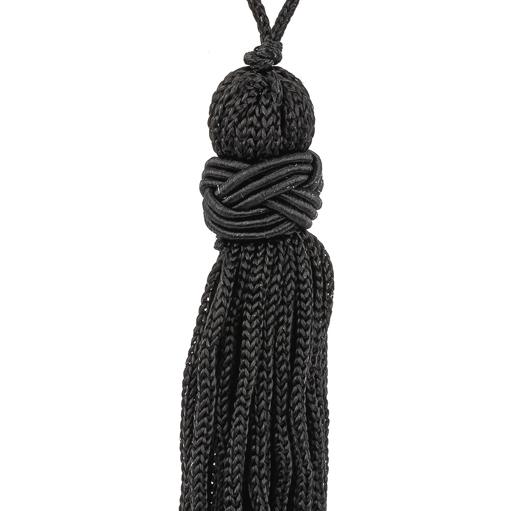 Black Cotton Tassel - 2.5" Detail
