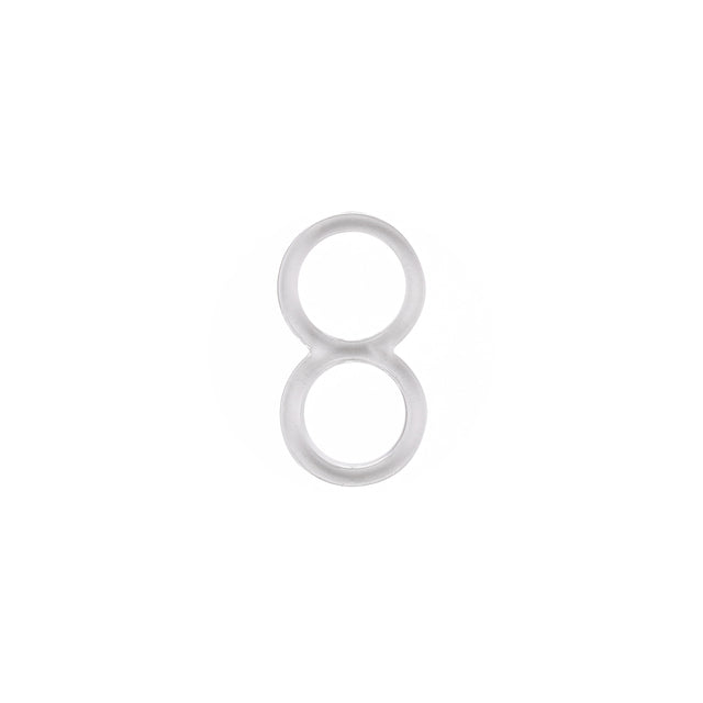 Clear Figure Eight Slider for 3/16" Strap - Set of 4