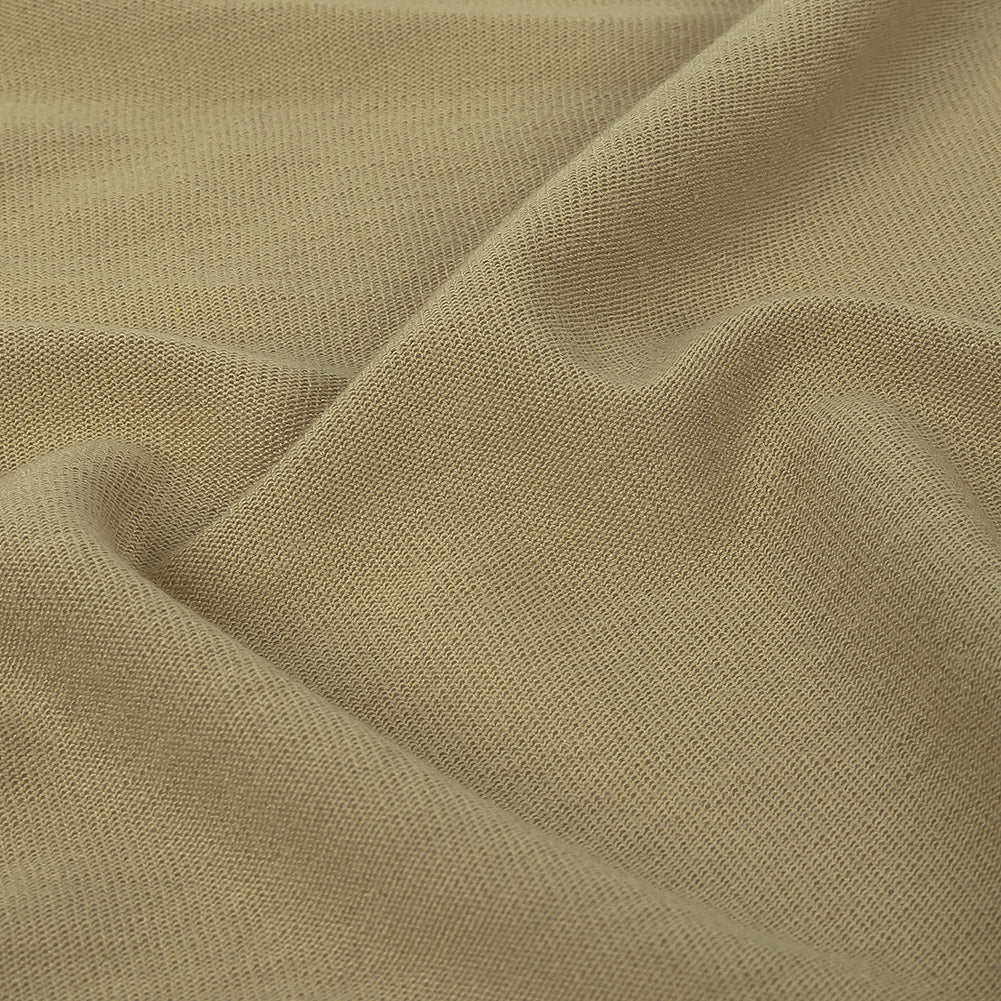 Beige Stretch Rayon Jersey Detail