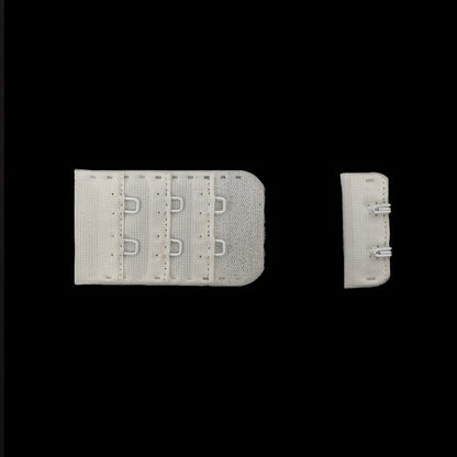 Marshmallow Bra Hook and Eye Back Closure - 2 x 3 Detail