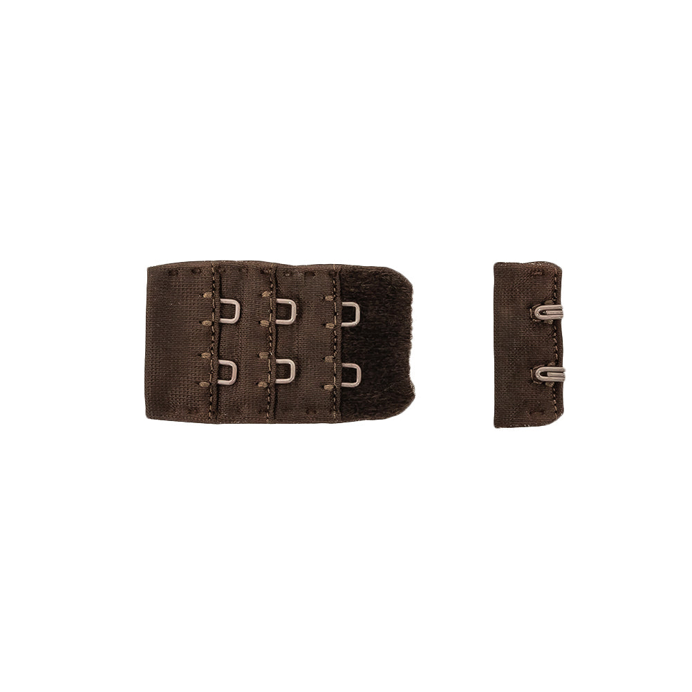 Slate Black Bra Hook and Eye Back Closure - 2 x 3 Detail