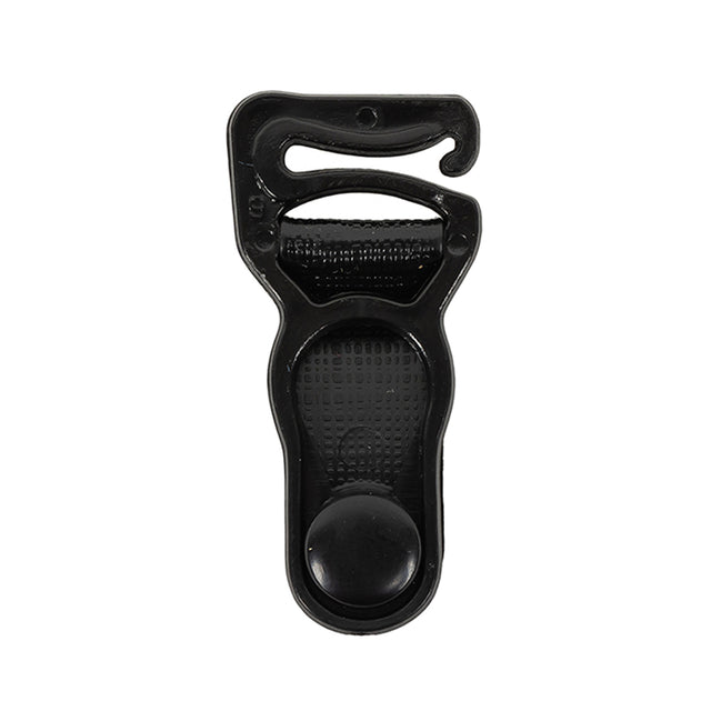 Black Detachable Plastic Garter Clip for 3/8" Strap
