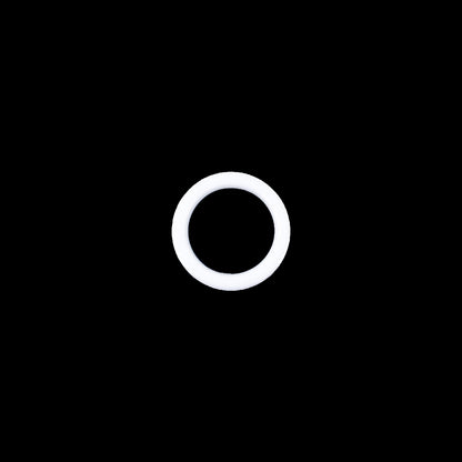 Optic White Plastic O-Ring for 1/4" Strap - Set of 4
