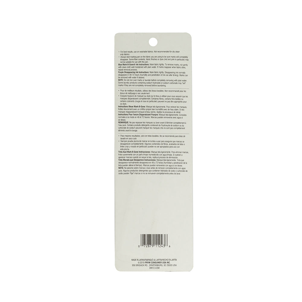 Dritz Dual Purpose Water Soluble Twin Marking Pen Detail