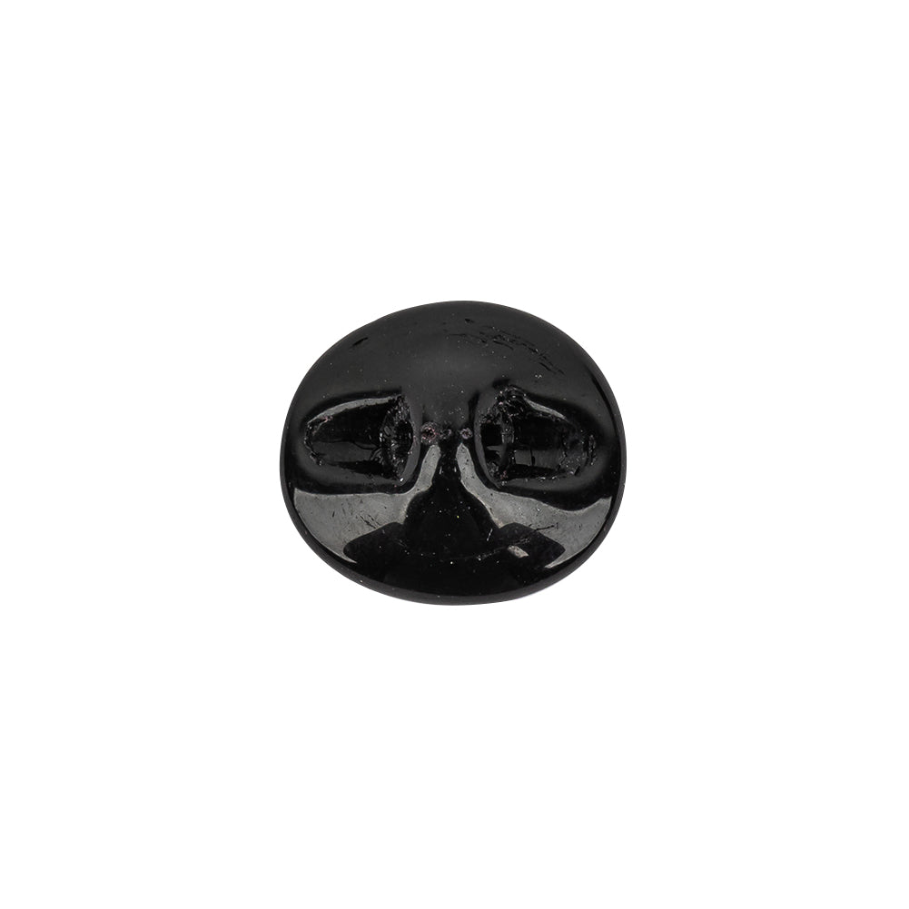 Darkest Pearl Blue Dome Shaped Oval Self Back Button - 24L/15mm Detail