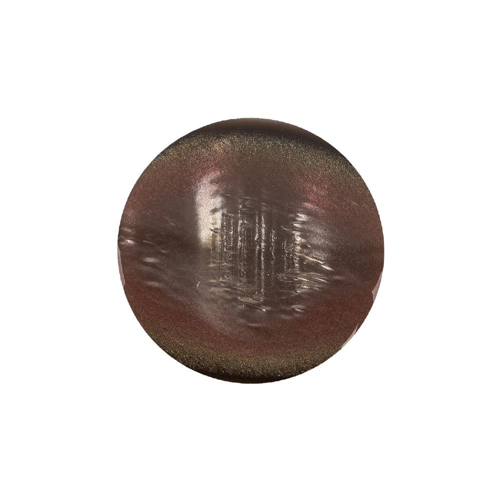 Sunset Iridescent Self Back Plastic Button - 36L/23mm