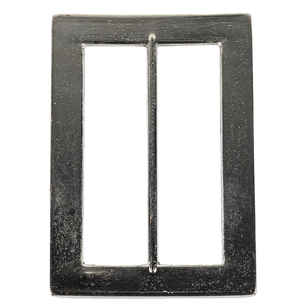 Nickel Hammered and Scored Textural Rectangular Slider - 65mm Detail
