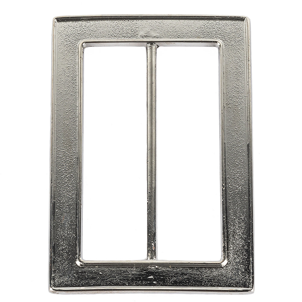 Nickel Hammered and Scored Textural Rectangular Slider - 65mm