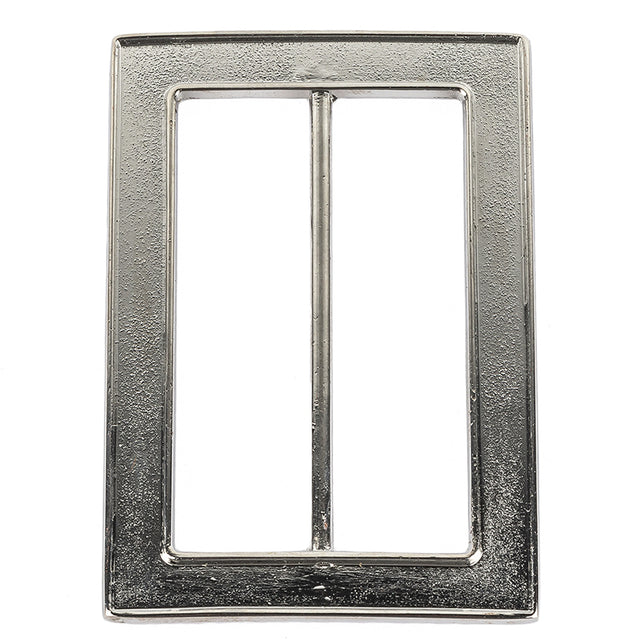 Nickel Hammered and Scored Textural Rectangular Slider - 65mm