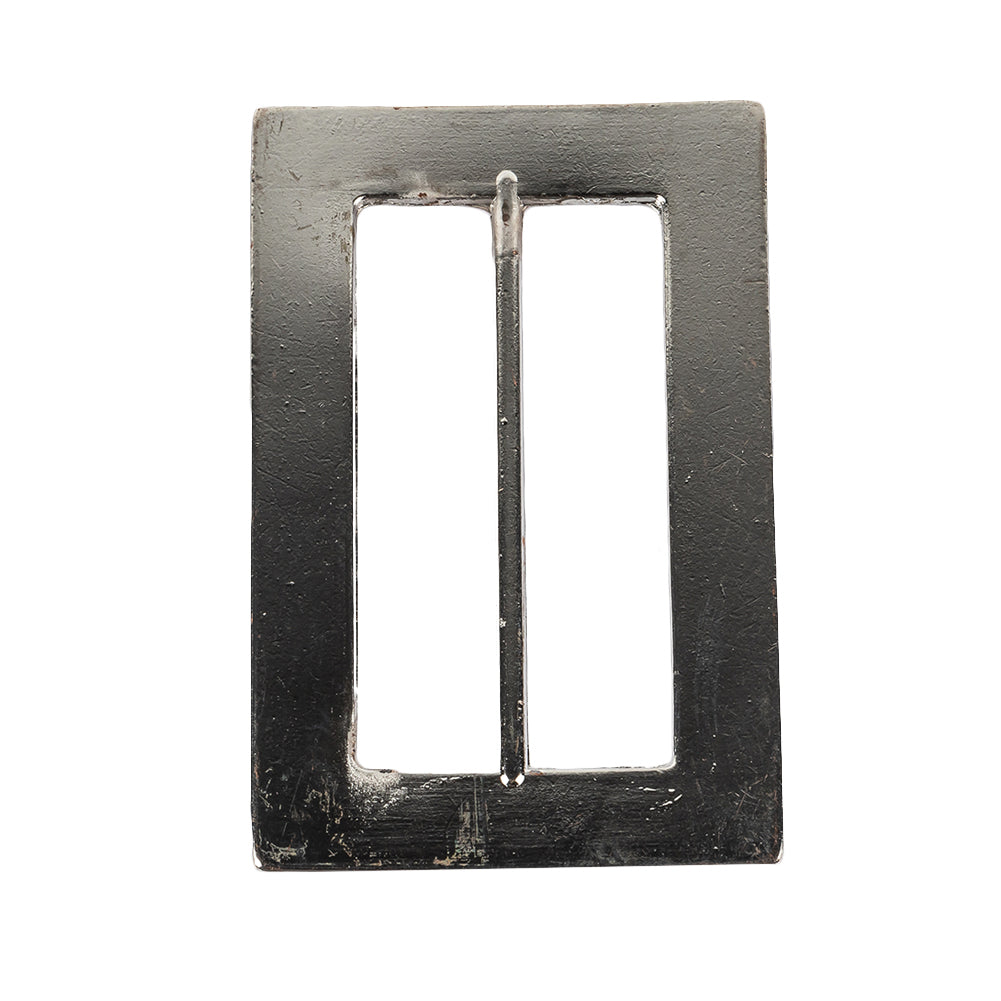 Nickel Hammered and Scored Textural Rectangular Slider - 55mm Detail
