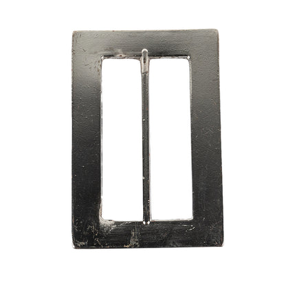 Nickel Hammered and Scored Textural Rectangular Slider - 55mm Detail