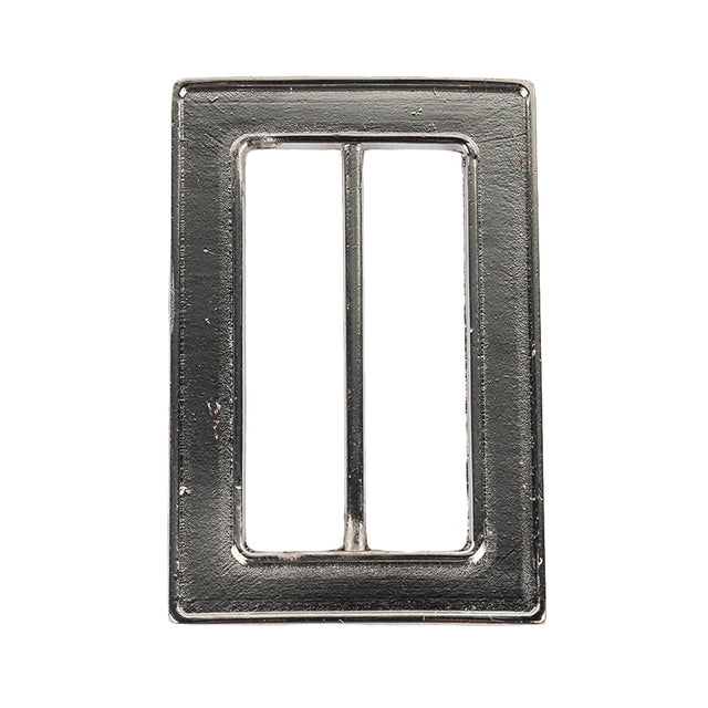 Nickel Hammered and Scored Textural Rectangular Slider - 55mm