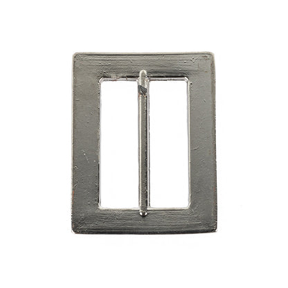 Nickel Hammered and Scored Textural Rectangular Slider - 36mm Detail