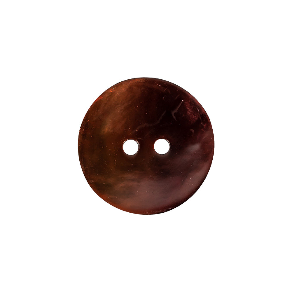 Wine Topaz Iridescent 2-Hole Shell Button - 32L/20mm