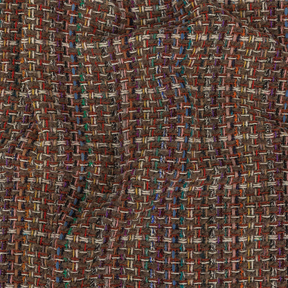 Italian Taupe, Olive and Multicolor Blended Wool Tweed