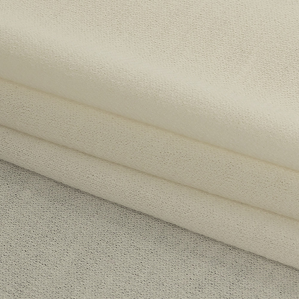 Cannoli Cream Rayon Stretch Knit Crepe Detail