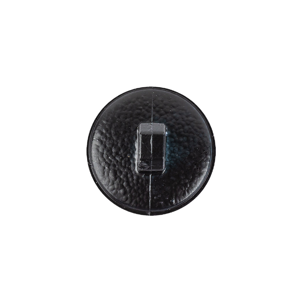 Italian Shiny Navy Basketweave Embossed Faux Leather Button - 28L/18mm Detail