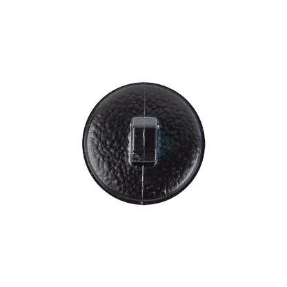 Italian Shiny Navy Basketweave Embossed Faux Leather Button - 28L/18mm Detail